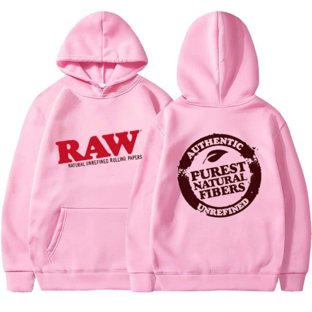 RAW Fashion Hoodie Men&#39;s Sweatshirt Polar Fleece Hooded Harajuku Hip Hop Casual Men&#39;s Ladies Hoodie High Quality Pullover Hoodie