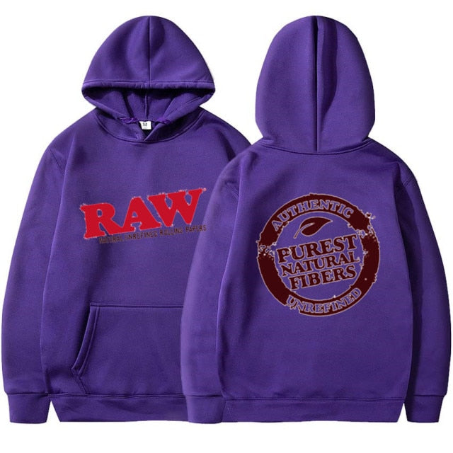 RAW Fashion Hoodie Men&#39;s Sweatshirt Polar Fleece Hooded Harajuku Hip Hop Casual Men&#39;s Ladies Hoodie High Quality Pullover Hoodie