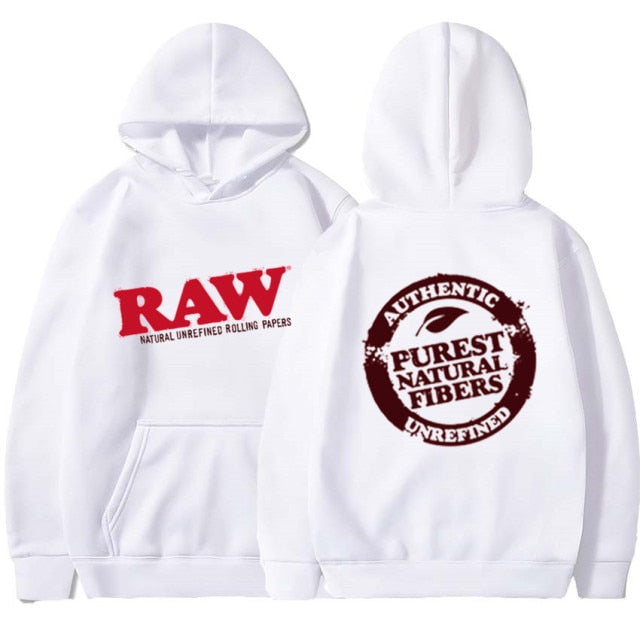 RAW Fashion Hoodie Men&#39;s Sweatshirt Polar Fleece Hooded Harajuku Hip Hop Casual Men&#39;s Ladies Hoodie High Quality Pullover Hoodie