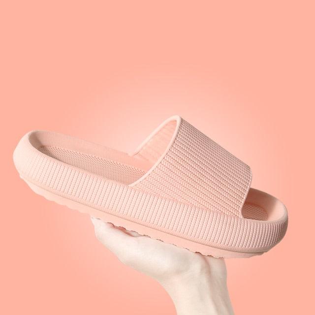 Women Thick Platform Slippers Summer Beach Eva Soft Sole Sandals Leisure Men Indoor Bathroom Anti-slip Zapatillas chaussons