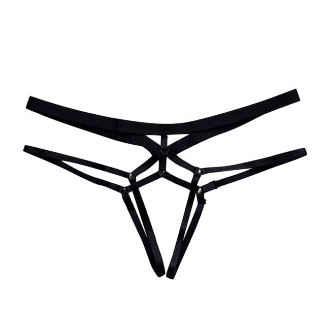 Sexy Lingerie Erotic Hollow Out Elastic Cage Bra Sexy Women&#39;s Underwear Bandage Strappy Halter Bra Exotic Costume Lenceria Mujer