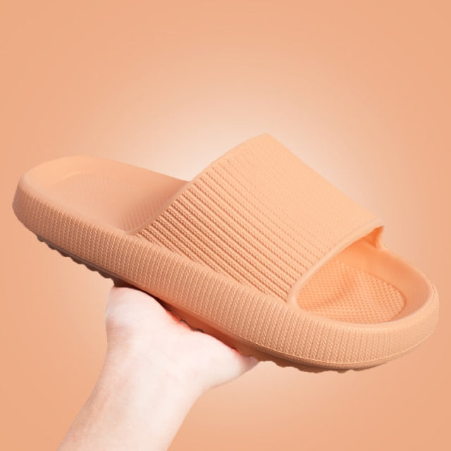 Women Thick Platform Slippers Summer Beach Eva Soft Sole Sandals Leisure Men Indoor Bathroom Anti-slip Zapatillas chaussons