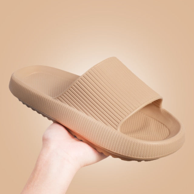 Women Thick Platform Slippers Summer Beach Eva Soft Sole Sandals Leisure Men Indoor Bathroom Anti-slip Zapatillas chaussons